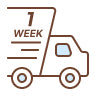 1 Weeks Delivery