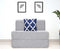 Jute Sofa Bed, Silver | 3 x 6, Single Seater | Arrow Cushions