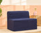 Uberlyfe Sofa Cum Bed SLIP ON COVER for 3'x6' Sofa Beds | Works in Sofa Mode | Indigo Blue