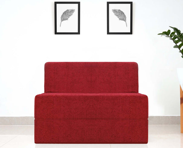 Molfino Sofa Bed, Maroon | 3 x 6, Single Seater