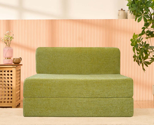 Molfino Sofa Bed, Green | 4 x 6, Double Seater
