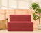 Jute Sofa Bed, Primrose Red | 4 x 6, Double Seater