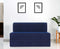 Chenille Sofa Bed, Dotted Blue | 4 x 6, Double Seater