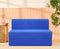 Jute Sofa Bed, Berry Blue | 4 x 6, Double Seater