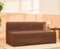 Uberlyfe Sofa Cum Bed SLIP ON COVER for 5'x6.5' Sofa Beds | Works in Sofa Mode | Cocoa Brown