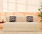 Jute Sofa Bed, Beige | 5 x 6, Three Seater | 2 Beige Zigzag Cushions