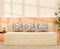 Jute Sofa Bed, Beige | 6.5 x 6, Three Seater | 3 Fallen Leaves Cushions
