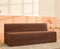 Uberlyfe Sofa Cum Bed SLIP ON COVER for 6.5'x6.5' Sofa Beds | Works in Sofa Mode | Cocoa Brown