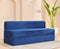 Uberlyfe Premium 6'x6' Sofa cum Bed | Deep Blue, Laser Quilted Velvet