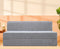 Jute Sofa Bed, Ash Grey | 6 x 6, Three Seater