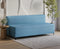 Uberlyfe 3 Seater Portland Sofa Bed (6'x6') | Integrated Frame | Jute Finish - Aqua Blue