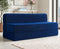 Chenille Sofa Bed, Dotted Blue | 6 x 6, Three Seater