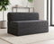 Jute Sofa Bed, Dark Grey | 4 x 6, Double Seater