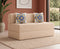 Jute Sofa Bed, Beige | 4 x 6, Double Seater | 2 Blue Medallion Cushions