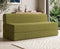 Jute Sofa Bed, Olive Green | 6 x 6, Three Seater