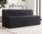 Jute Jumbo Sofa Bed, Dark Grey | 6.5 x 6.5, Three Seater