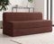 Jute Sofa Bed, Malt Brown | 6 x 6, Three Seater