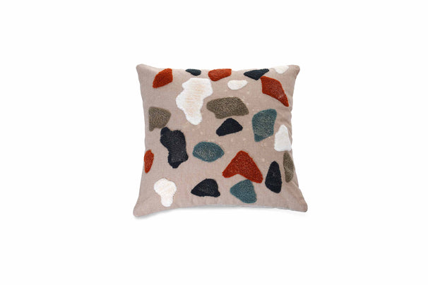 Uberlyfe 16x16 Embroidery Pebble Cushion with Filler