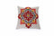 Uberlyfe 16x16 Embroidery Red Medallion Cushion with Filler