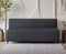 Uberlyfe 3 Seater Portland Sofa Bed (6'x6') | Integrated Frame | Jute Finish - Dark Grey