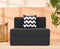 Jute Sofa Bed, Dark Grey | 3 x 6, Single Seater | Zigzag Cushions