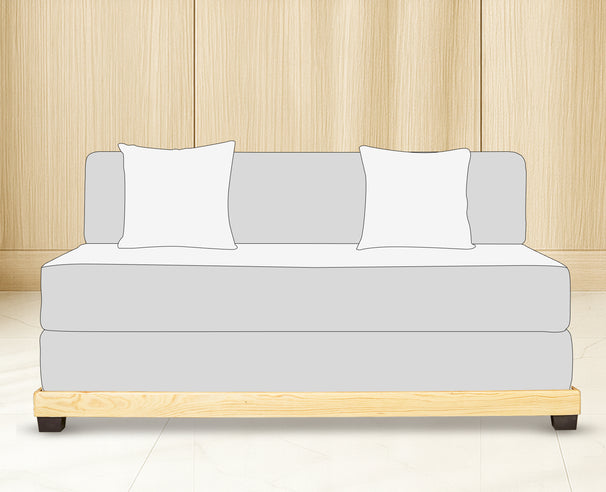 Pinewood Frame for Double Seater (4'x6') Uberlyfe Sofa Bed