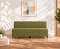 Uberlyfe 3 Seater Portland Sofa Bed (5'x6') | Integrated Frame | Jute Finish - Olive Green