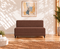 Uberlyfe 2 Seater Portland Sofa Bed (4'x6') | Integrated Frame | Jute Finish - Malt Brown