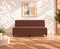 Uberlyfe 3 Seater Portland Sofa Bed (5'x6') | Integrated Frame | Jute Finish - Malt Brown