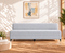 Uberlyfe 3 Seater Portland Sofa Bed (6'x6') | Integrated Frame | Jute Finish - Silver