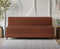 Uberlyfe 3 Seater Portland Sofa Bed (6'x6') | Integrated Frame | Jute Finish - Malt Brown