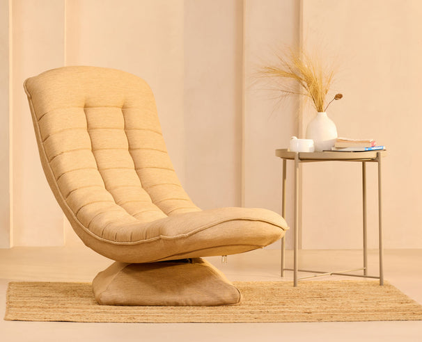 Uberlyfe 360 Degree Swivel Nirvana/Relaxation Chair | Buttercream Beige