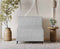 Uberlyfe 1 Seater Portland Sofa Bed (3'x6') | Integrated Frame | Jute Finish - Silver