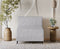 Uberlyfe 1 Seater Portland Sofa Bed (3'x6') | Integrated Frame | Jute Finish - Silver