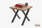 Ashen Wood Finish - Small X Side Coffee Table