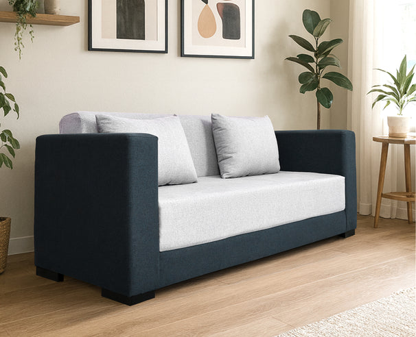 Uberlyfe Centreville Sofa Bed (6'x6') | Anthracite and Grey