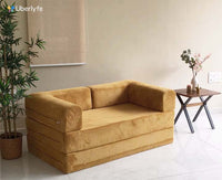 Uberlyfe Duo 2 Seater Sofa | Mustard