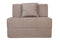 Moshi Sofa Bed (3' x 6') - With 1 Cushion | Light Brown