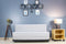 Jute Sofa Bed with Metal Frame, Silver | 5 x 6, Three Seater
